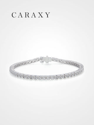 round-cut-lab-grown-diamond-tennis-bracelet-in-18k-white-gold-caraxy