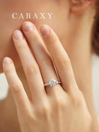 Caraxy Lab-Grown Rose Gold Twisted Vine Engagement Ring "Vine Realm" 1 Carat Custom Bridal Set