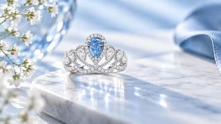 a-lab-grown-blue-diamond-ring-with-crown-design-on-table