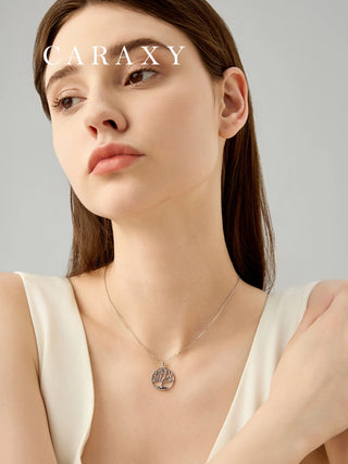 CARAXY Love-Forest Lab Grown Diamond Necklace