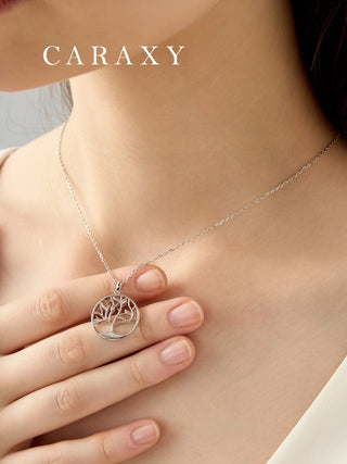 CARAXY Love-Forest Lab Grown Diamond Necklace
