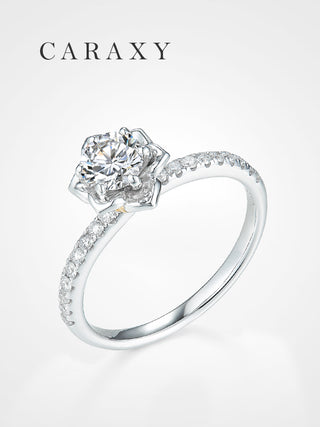 CARAXY Six Prong Bouquet Ring Lab-grown Diamonds AJ119