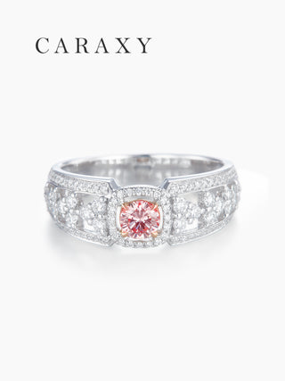 CARAXY Lab Cultured Pink Diamond Cluster Ring AJ034