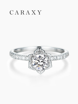 CARAXY Six Prong Bouquet Ring Lab-grown Diamonds AJ119