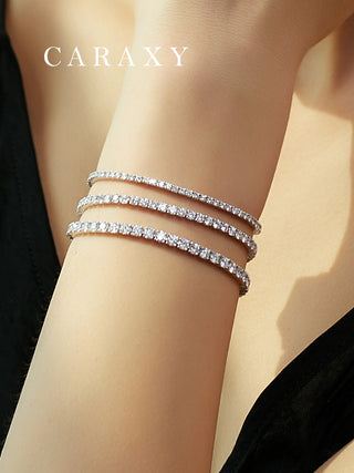 CARAXY Luxury Tennis Diamond Bracelet Lab Grown Diamond SL006