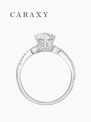 CARAXY Six Prong Lab Grown Diamond Ring #AJ180