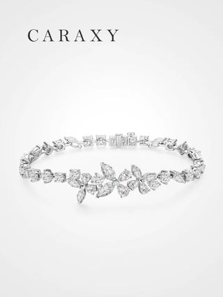 butterfly-inspired bracelet featuring marquise and round lab-grown diamonds