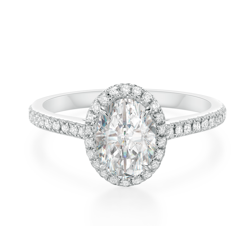 OVAL HALO RING