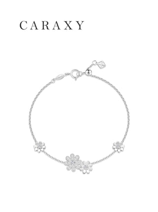 0.35 CTW Daisy-Inspired Lab Grown Diamond Bracelet